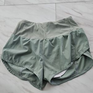 Women's Green Athletic Shorts